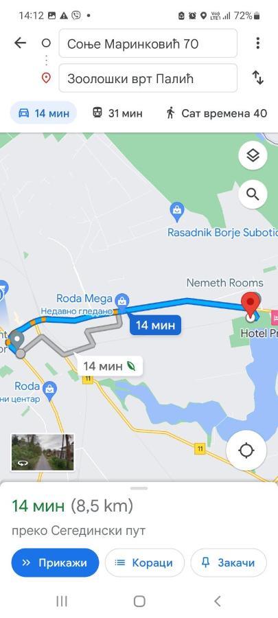 סובוטיקה Lena Apartman מראה חיצוני תמונה
